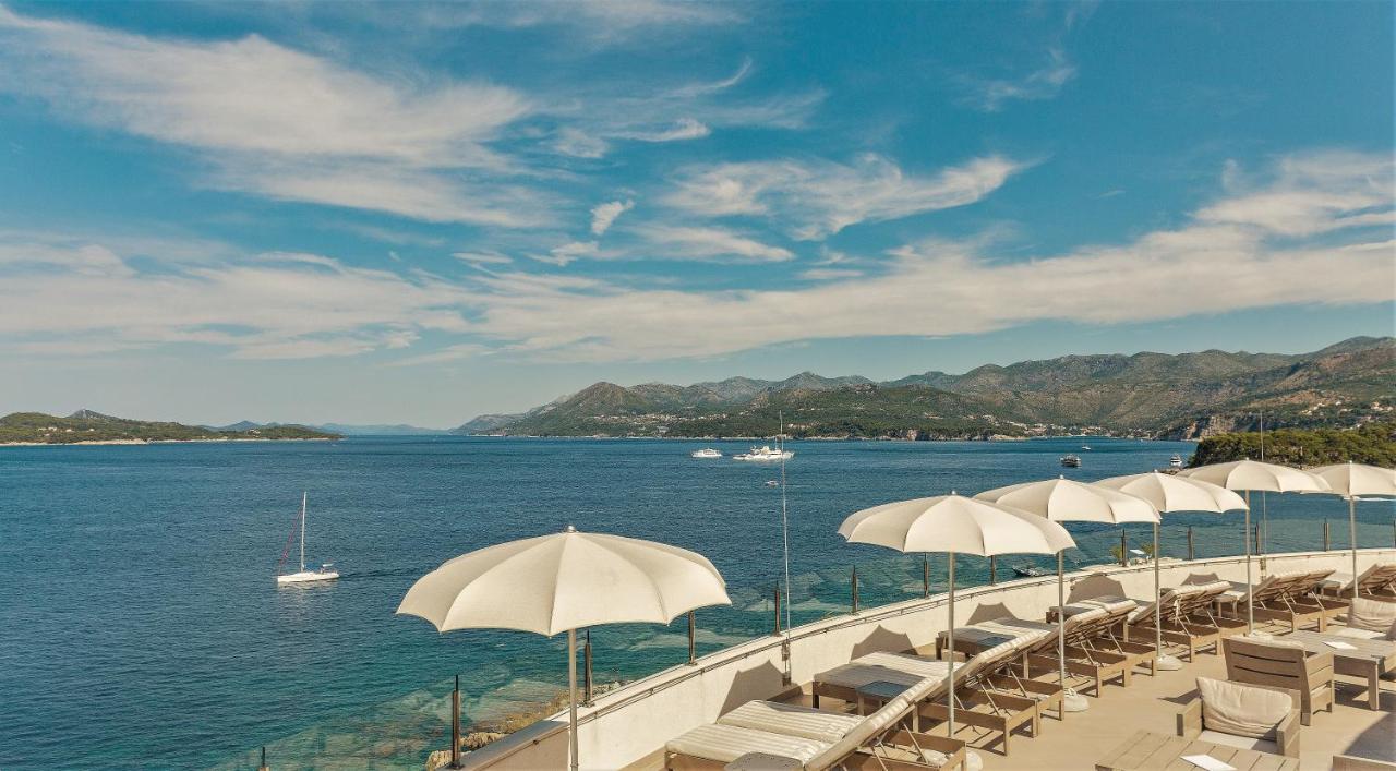 Royal Blue Hotel Дубровник Екстериор снимка View of the Bay of Kvarner from the hotel